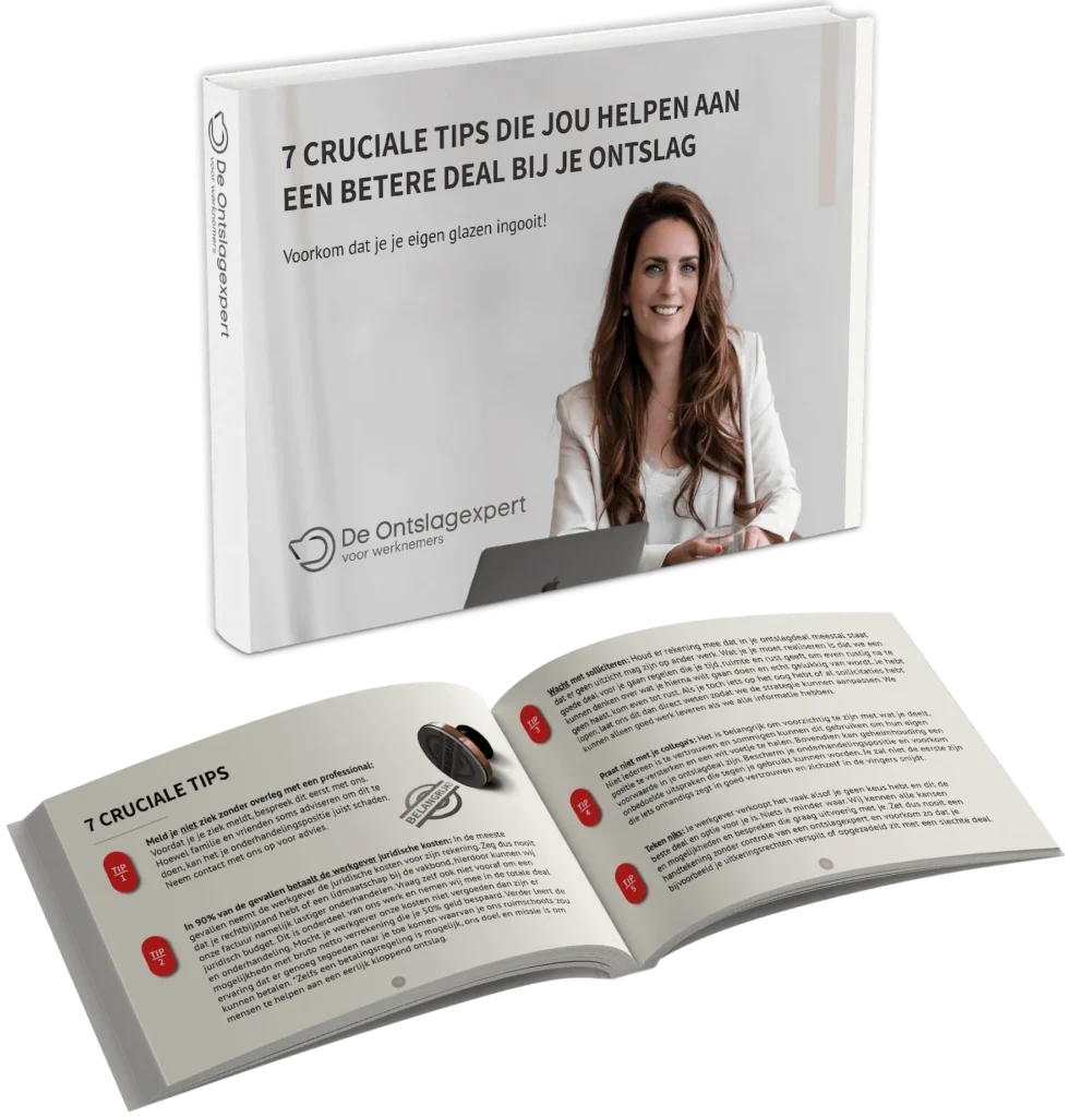 Gratis download e-book: 7 cruciale tips die jou helpen aan een betere deal bij je ontslag